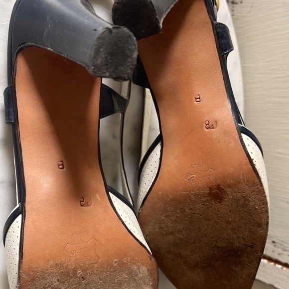 Vintage Bally sling back heels - Picture 3 of 5